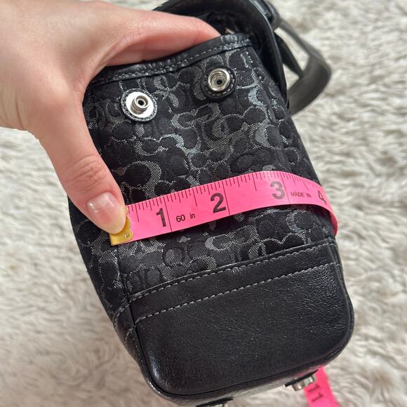 Coach Limited Edition Madison Evening Black Metallic Lurex Vintage Mini Bag - Picture 13 of 14